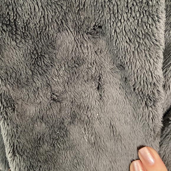 North Face Osito Full Zip Fleece Jacket Gray - Picture 9 of 16